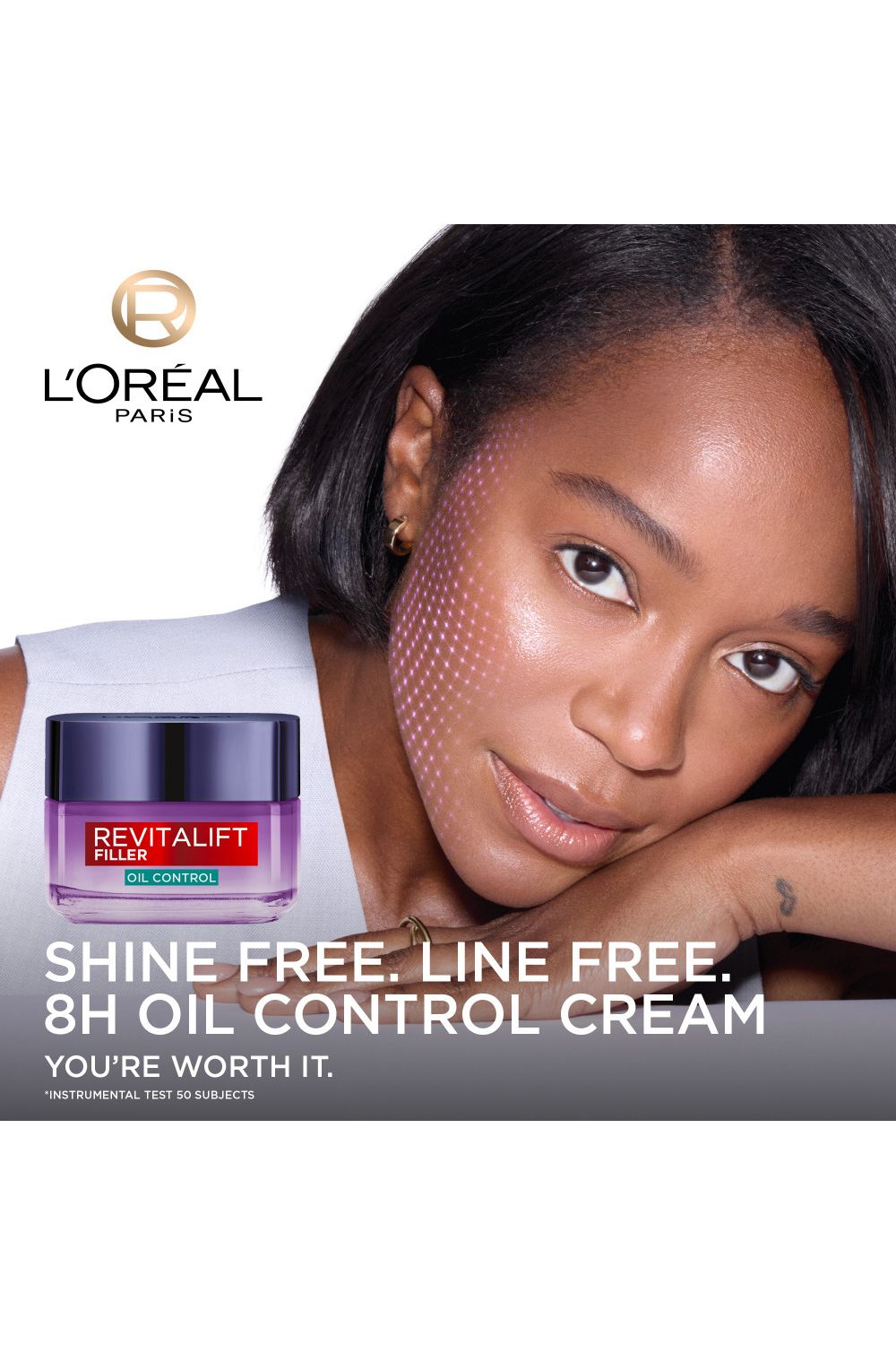 L'Oréal Paris Revitalift Filler 8H Oil Control Hyaluronic Gel Cream 50ml Multi image 5