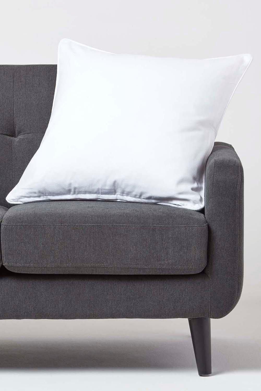 Homescapes Cotton Plain Cushion Cover image 4