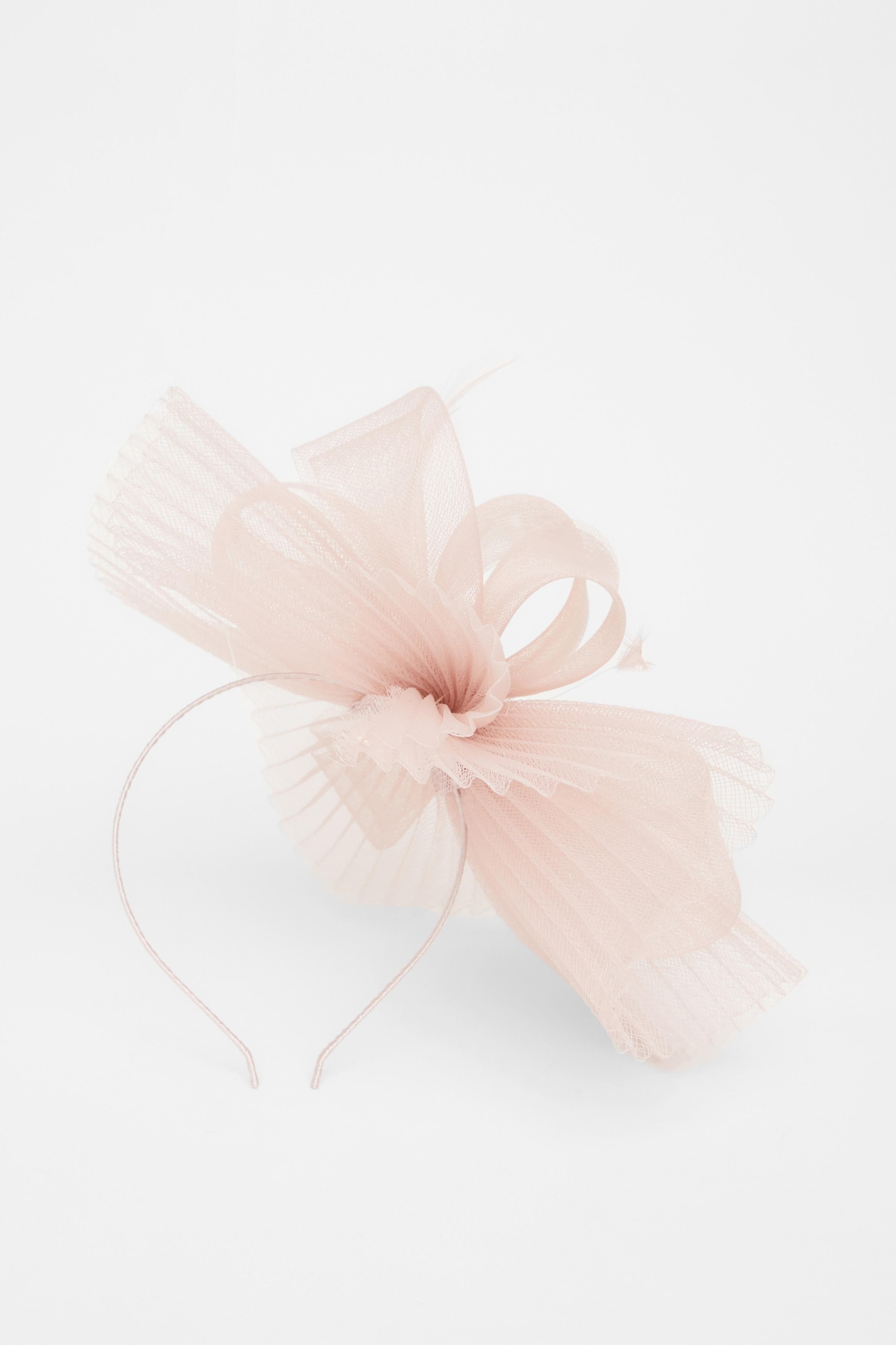 Quiz Pale Pink Pleated Headband Fascinator image 1