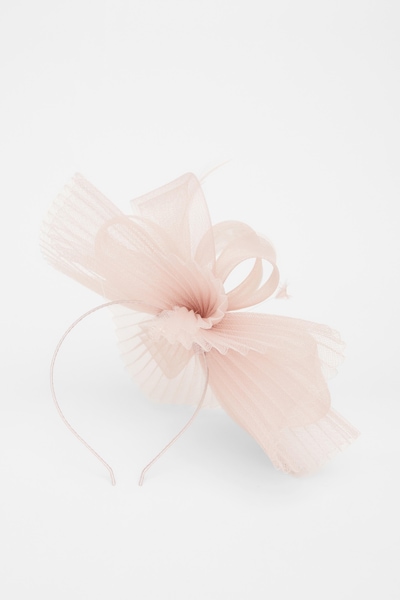 Quiz Pale Pink Pleated Headband Fascinator