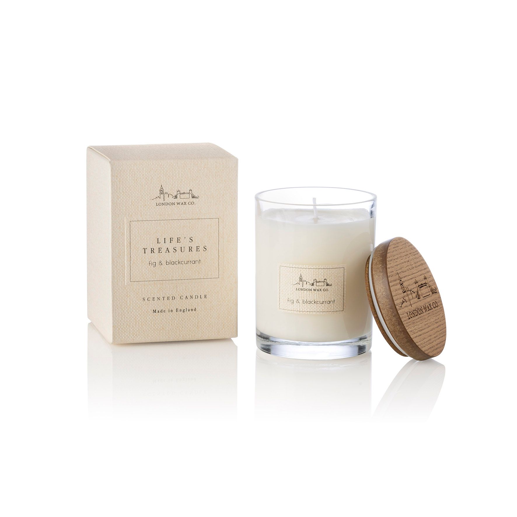 The London Wax Company Fig & Blackcurrant Lidded Candle 227g image 1