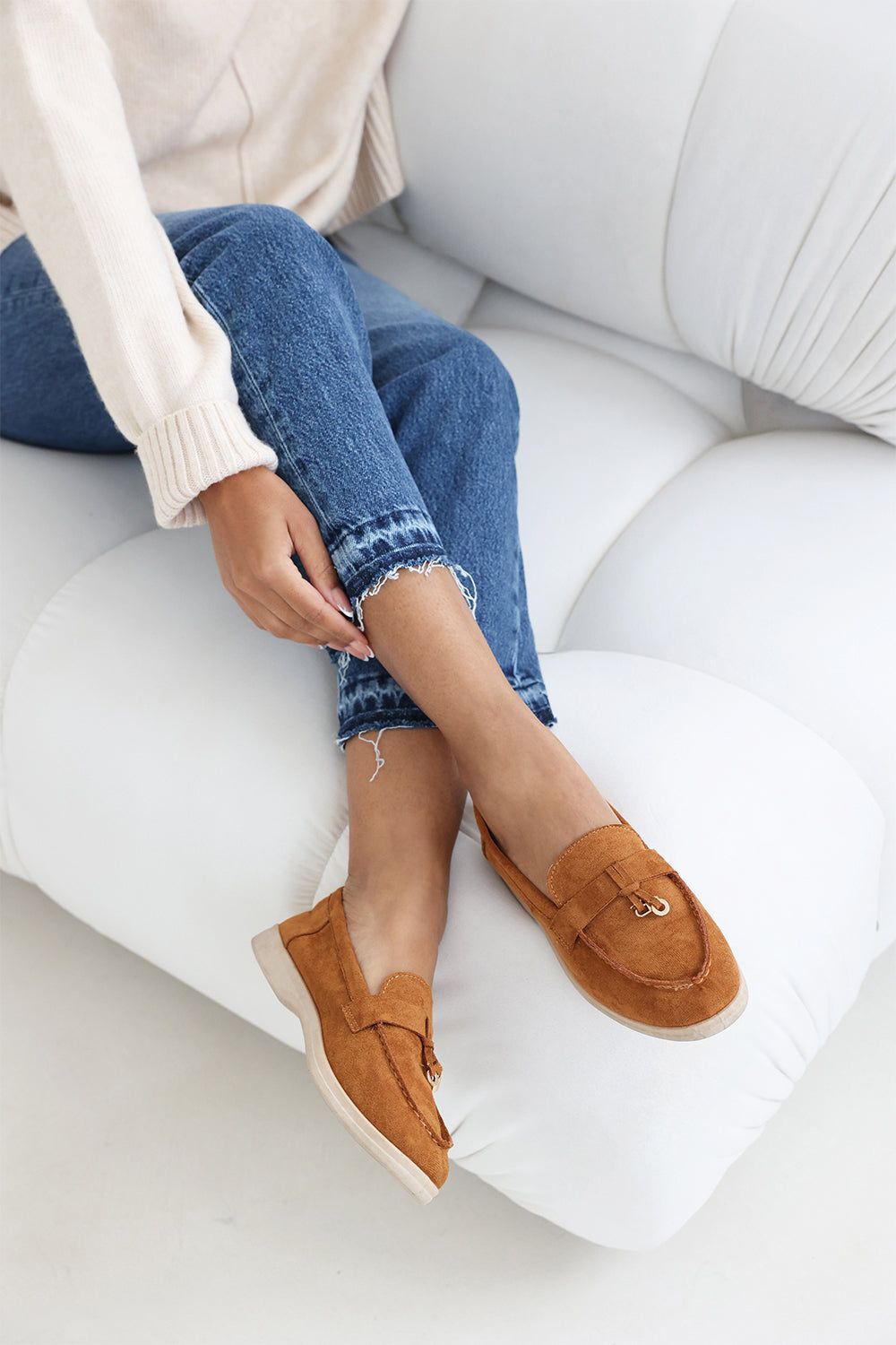 Where's That From 'Pegasus' Slip On Trim Loafers With Accessory Detailing image 1