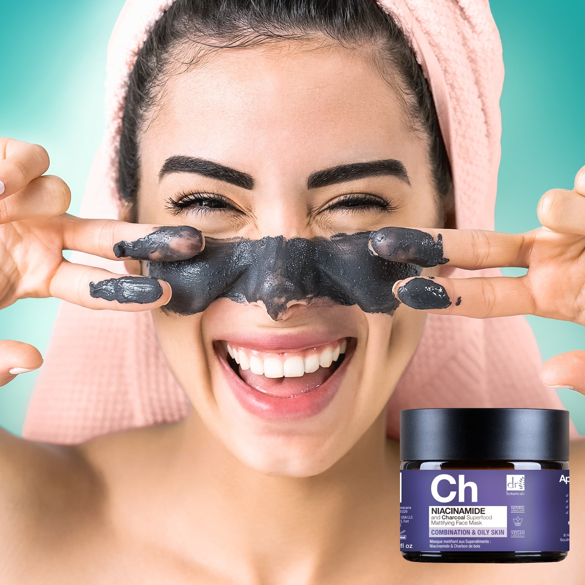 Dr. Botanicals Anti-Ageing Charcoal Superfood Face Mask Duo image 5