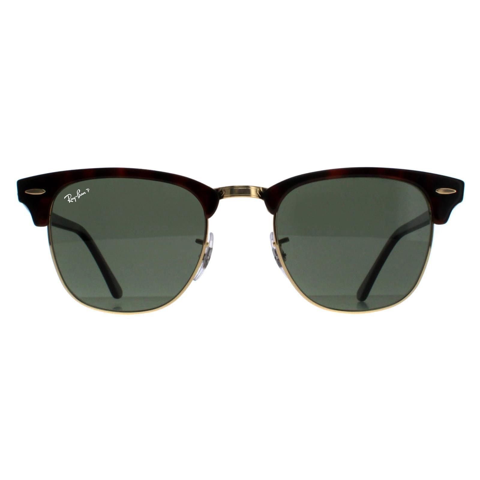 Ray-Ban Round Red Havana Green Polarized Sunglasses