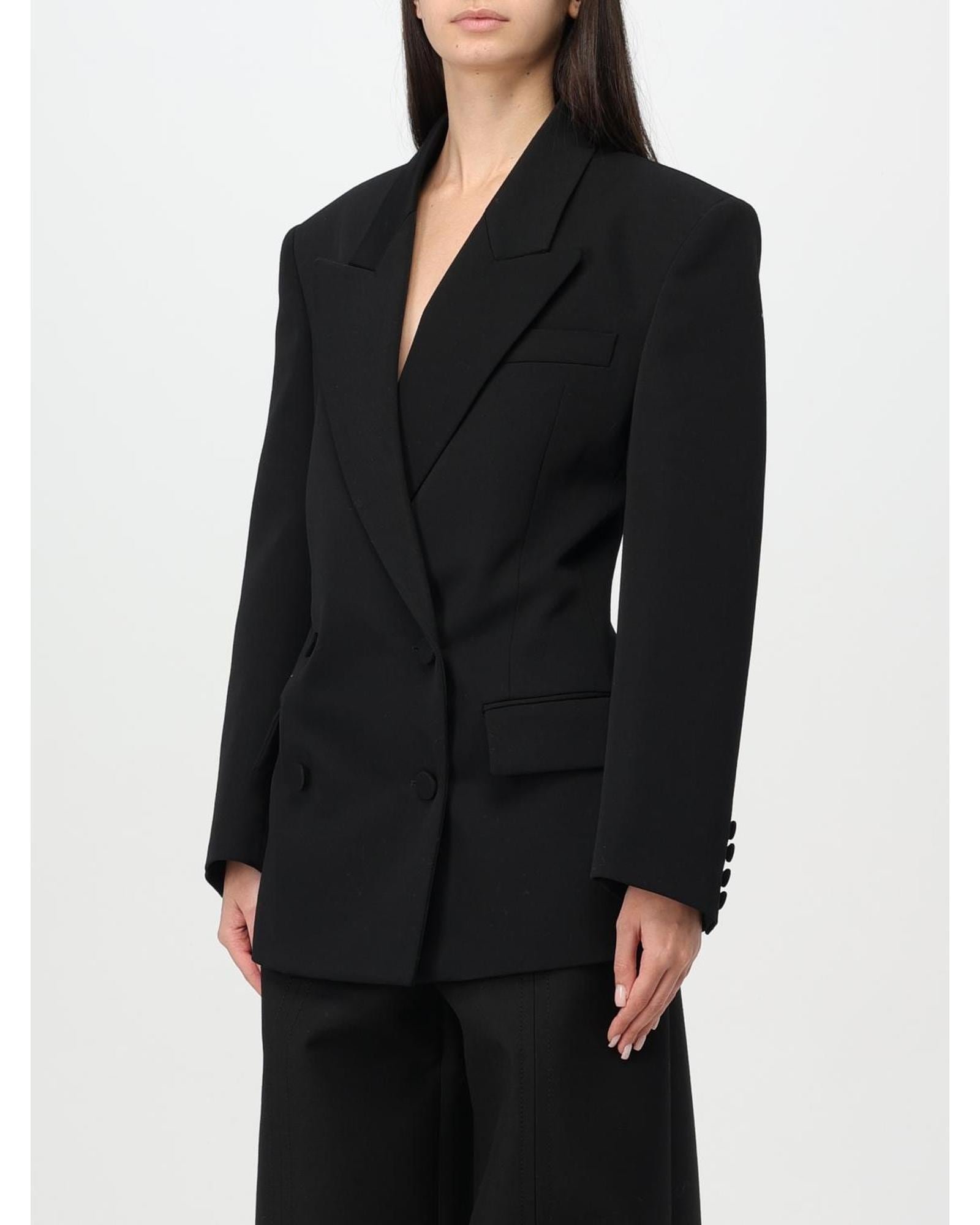 Valentino Structured DoubleBreasted Blazer Wo - Black Jackets image 4