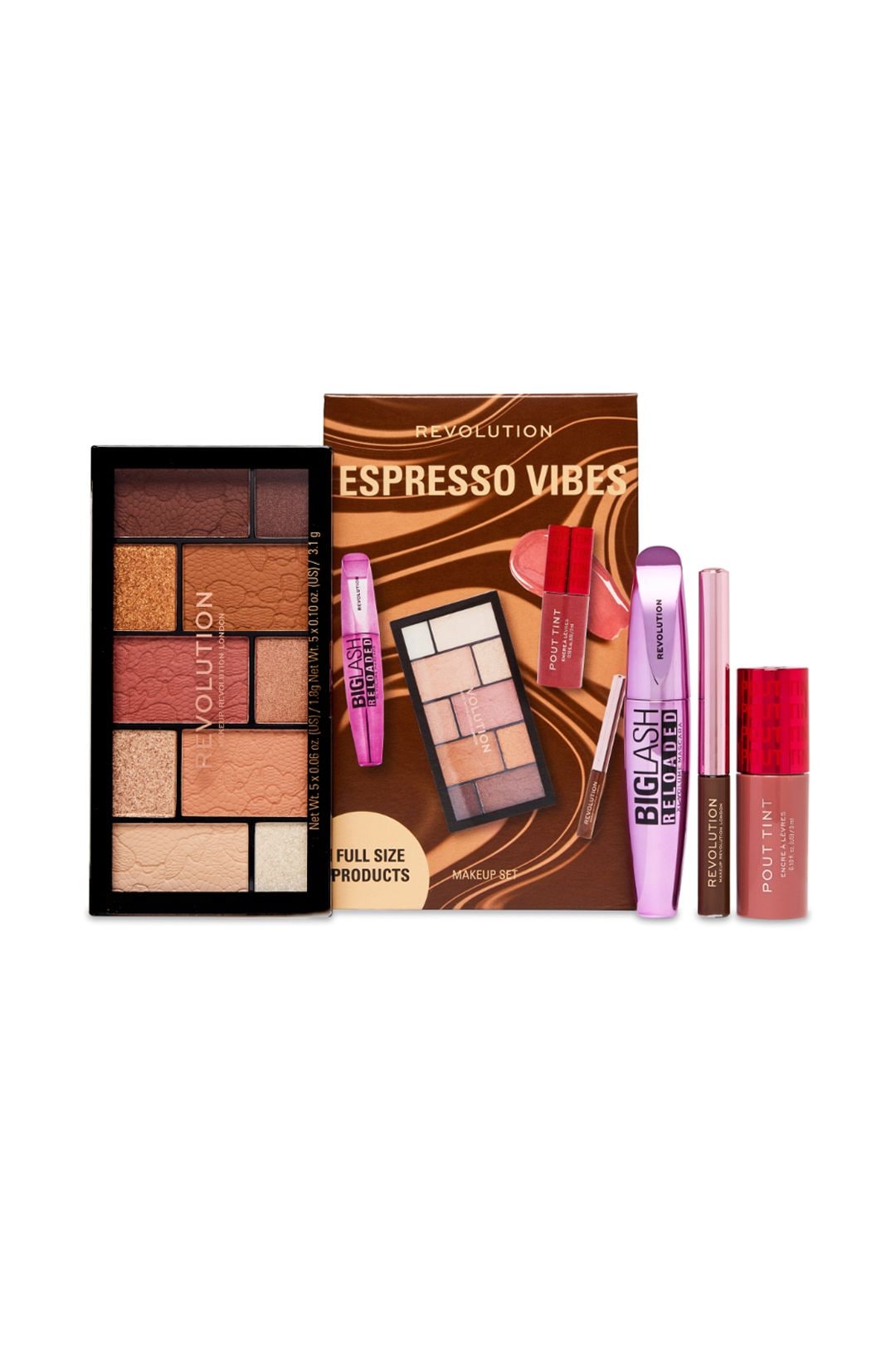Revolution Espresso Vibes Makeup Set (Worth £21) Multi image 2