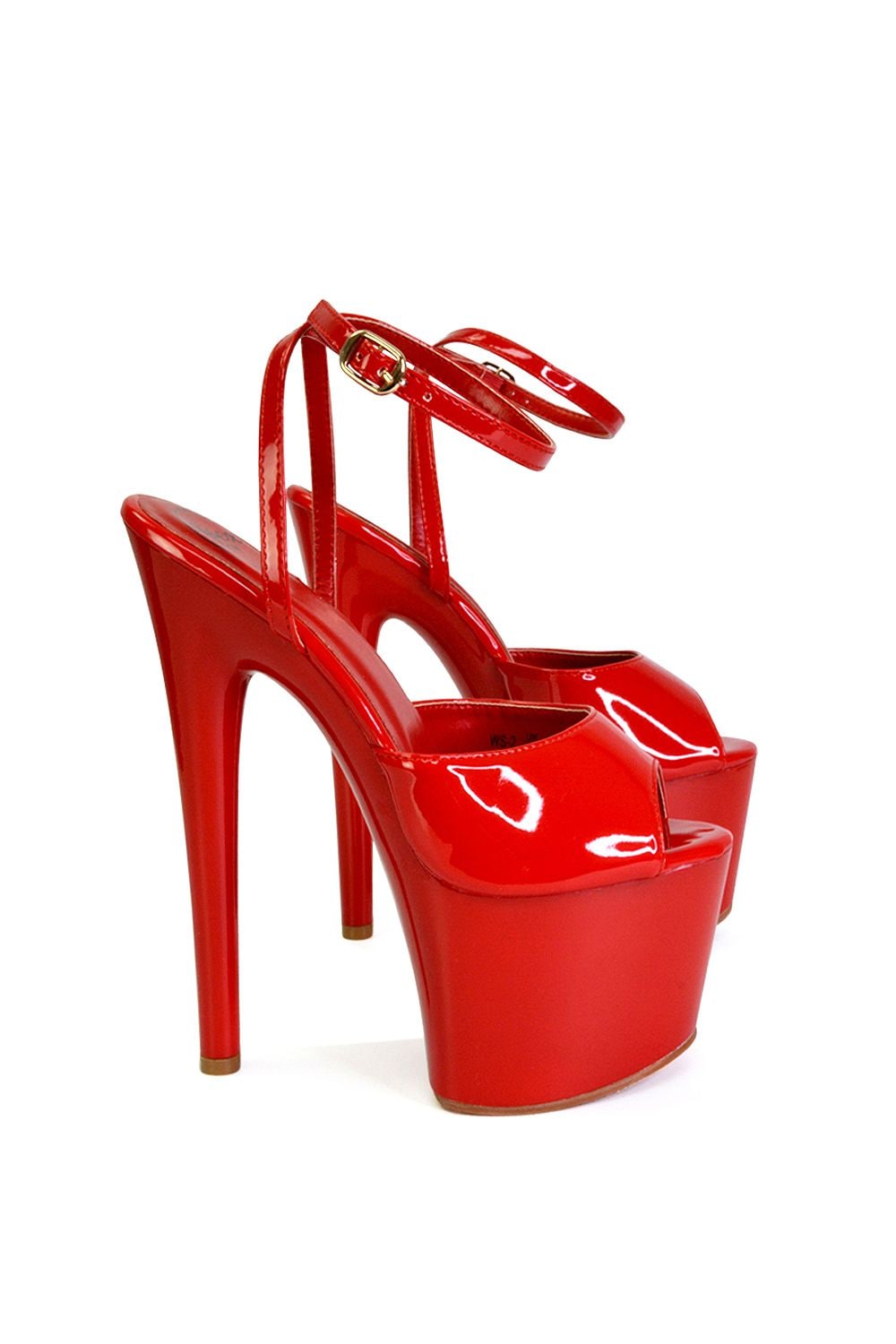 XY London 'Sunshine' Strappy Peep Toe Stiletto High Heel Platform Shoes image 2