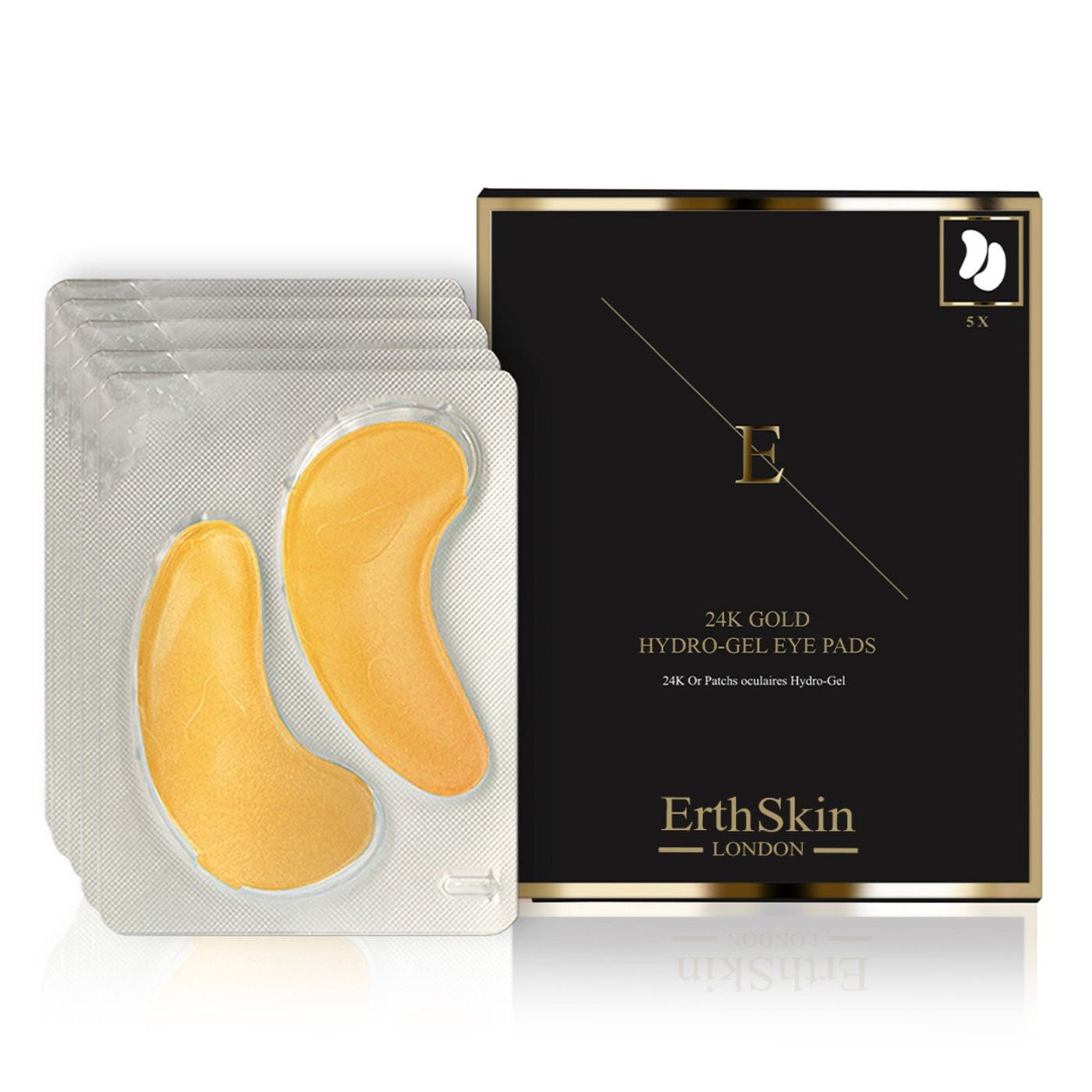 Erth Skin London Collagen Gold Under Eye Patch 24k Gold 5X2 Pads image 1