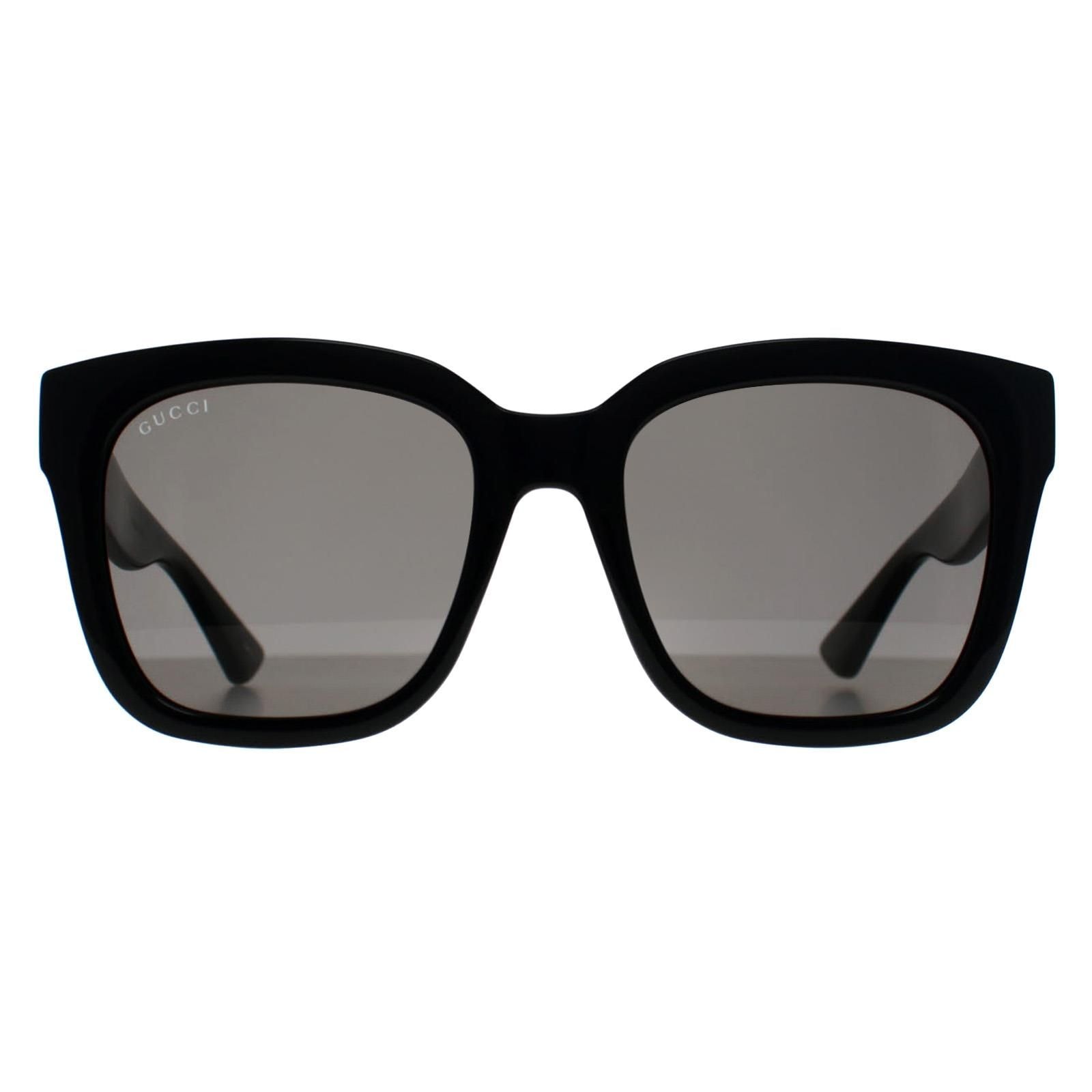 Gucci Square Shiny Black Dark Grey GG1338S image 1