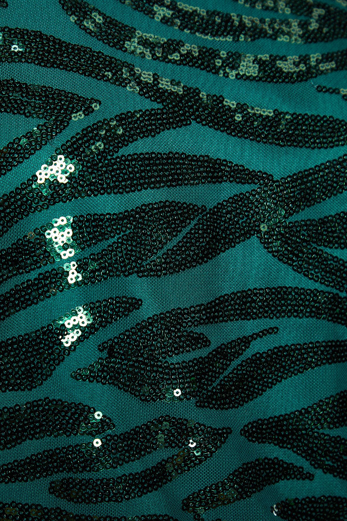 Principles Green Sequin Detail T-shirt Green image 5