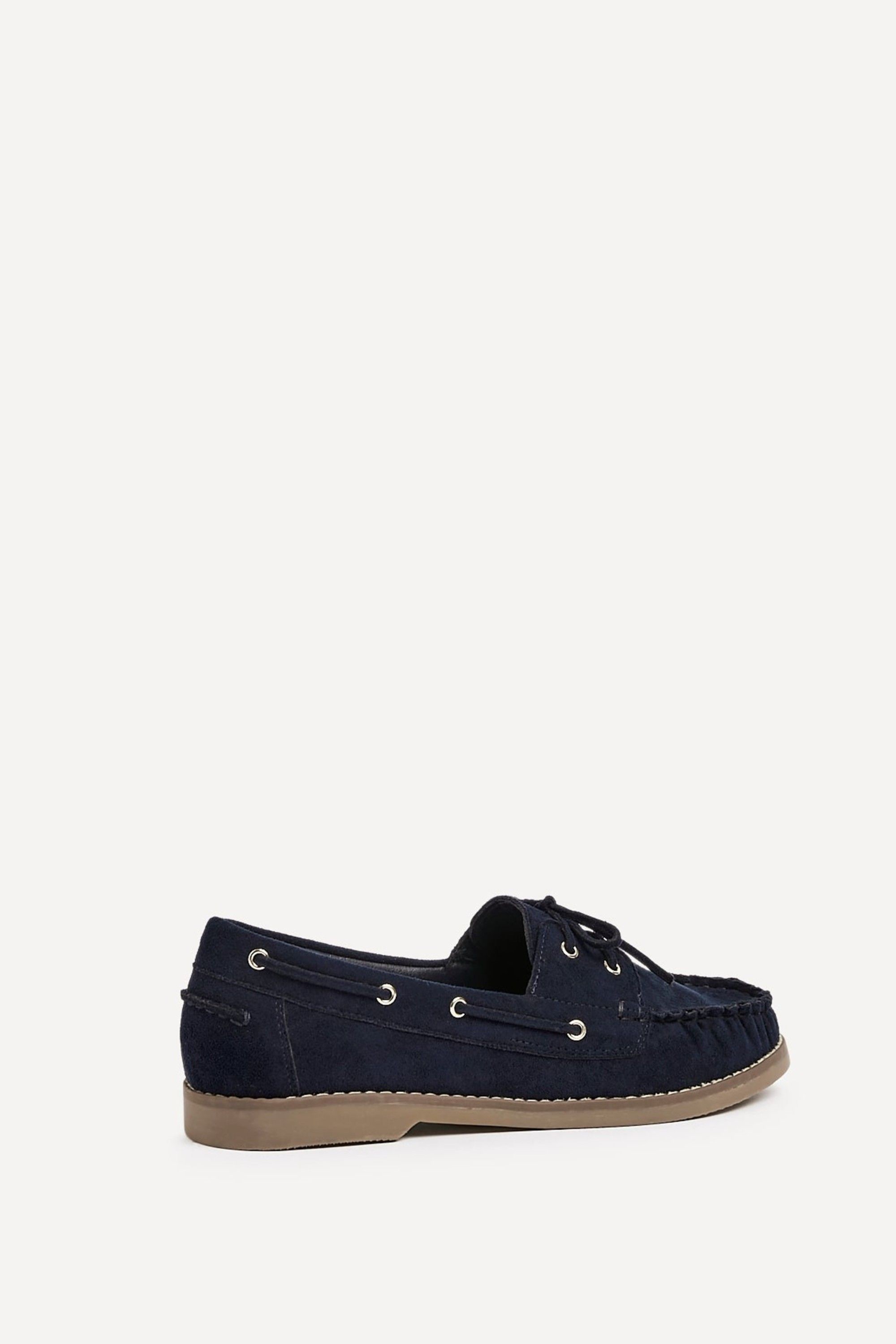 Linzi Frame Navy Faux Suede Boat Shoes image 5