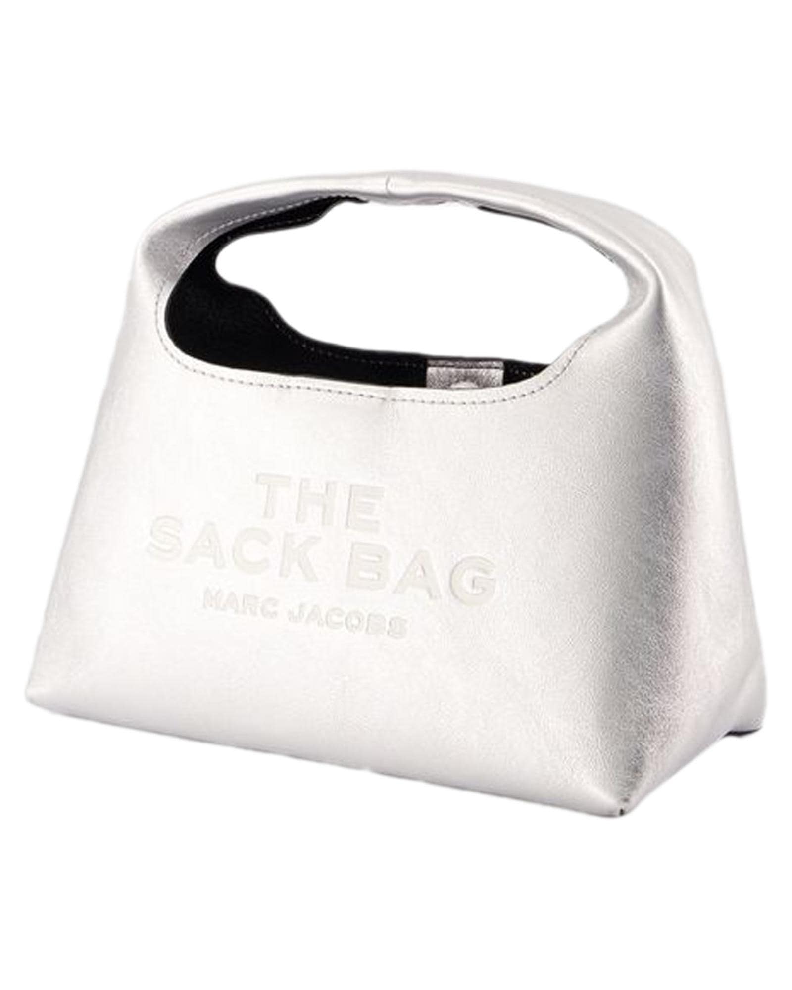 Marc Jacobs Sack Bag Handbag Wo - Metallic | Silver image 2
