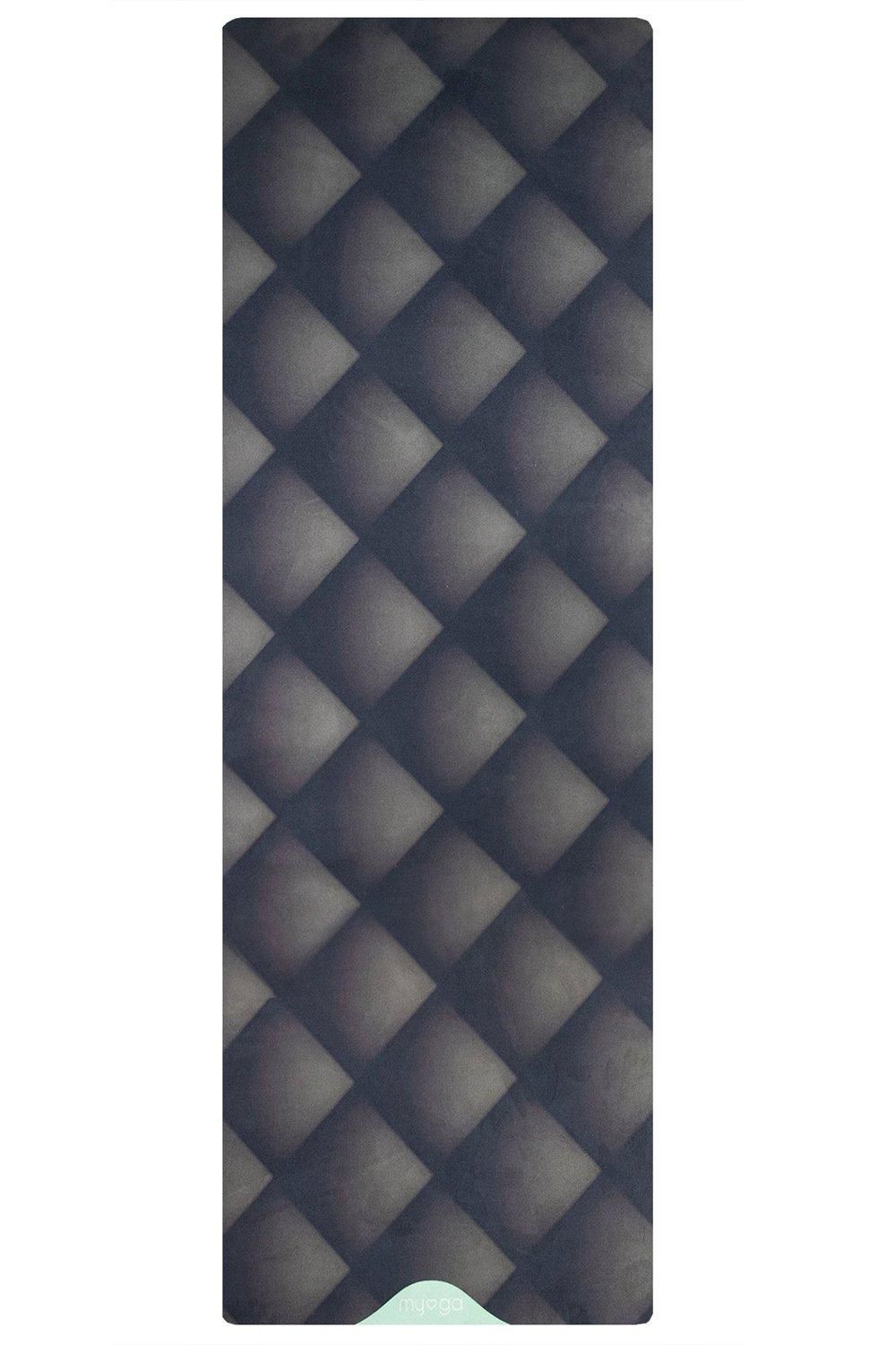 Myga Black Luxurious Vegan Suede Yoga Mat image 2