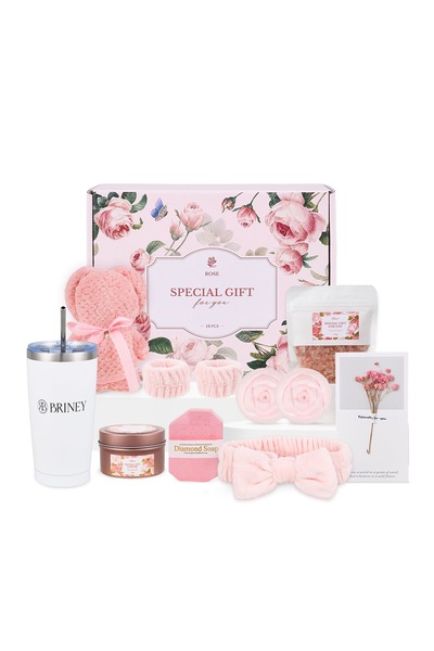 Living and Home Rose-Scented Spa Bath Gift Set