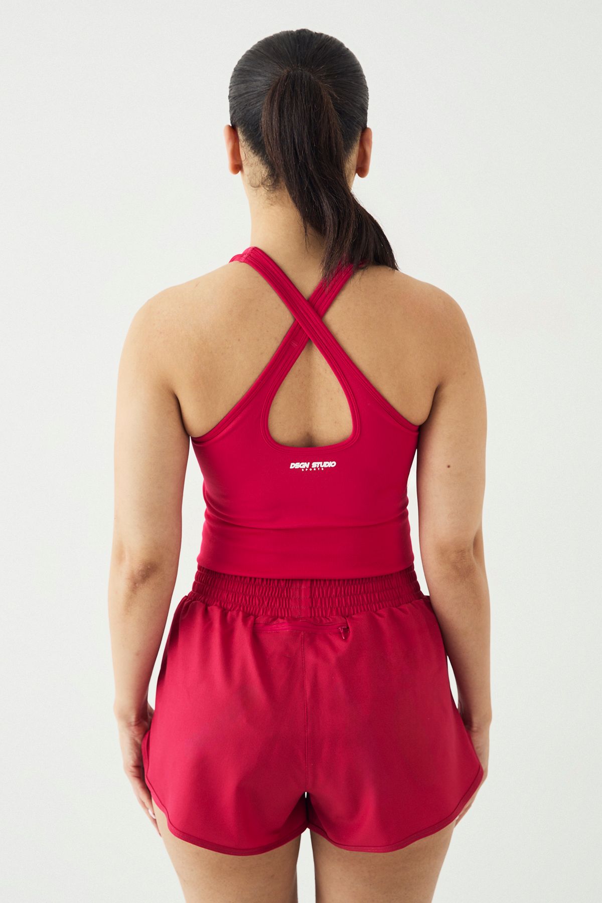 DSGN Studio DSGN Studio High Waist 2 in 1 Running Short Raspberry image 2