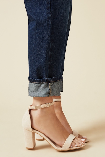 Dorothy Perkins Spark High Block Heel Sandals Beige