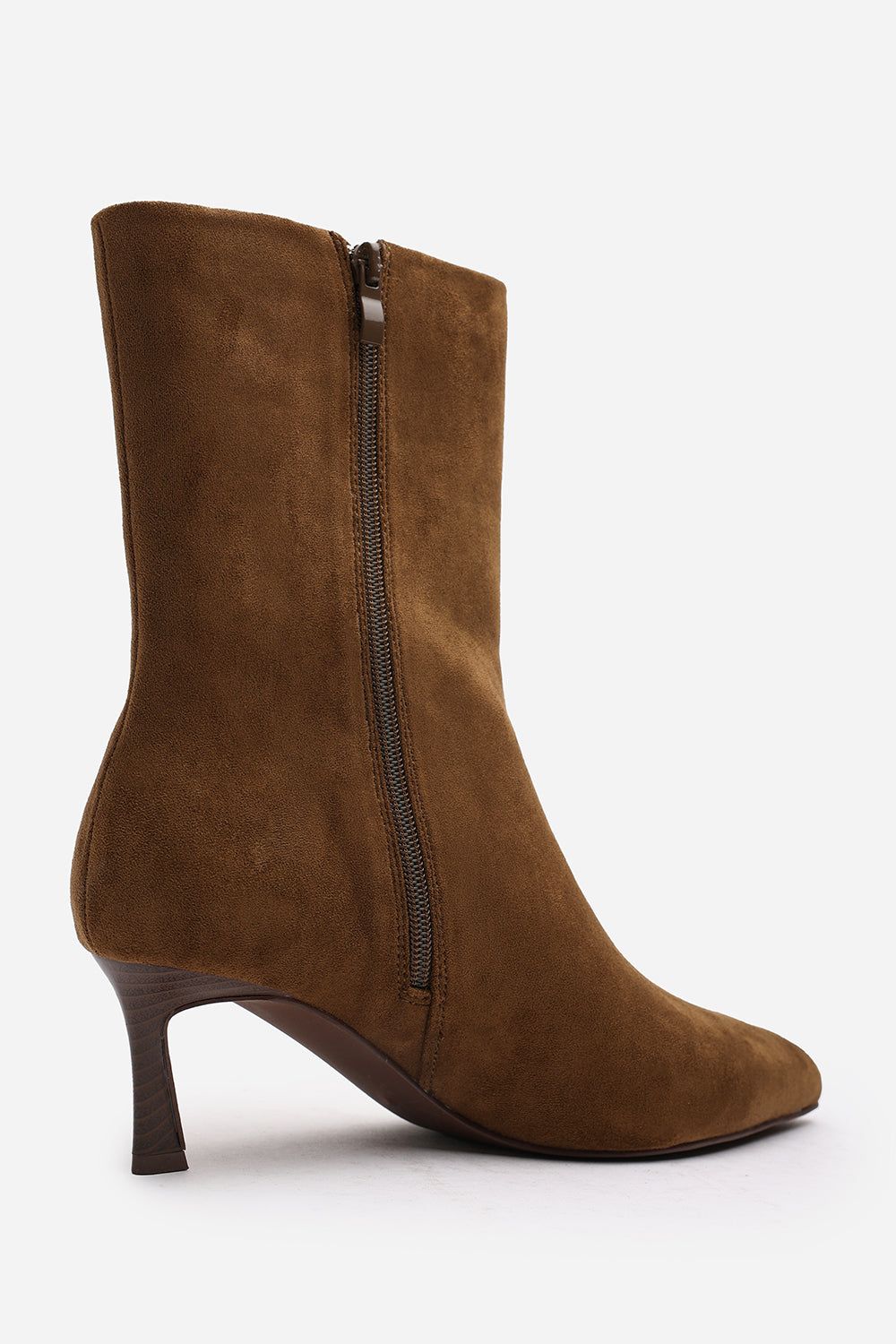 Where's That From 'Aubrey' Suede Pointed Toe Ankle Low Heel Boot image 5
