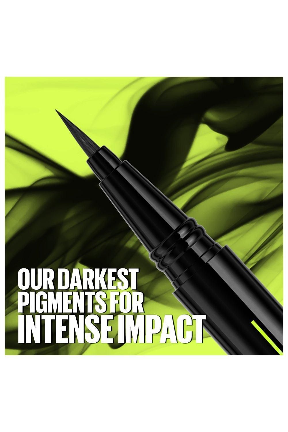 Maybelline Tattoo Liner Ink Pen Eyeliner waterproof, Brush Tip liner, Precise Lines and Tattoo impact Jet Black image 6