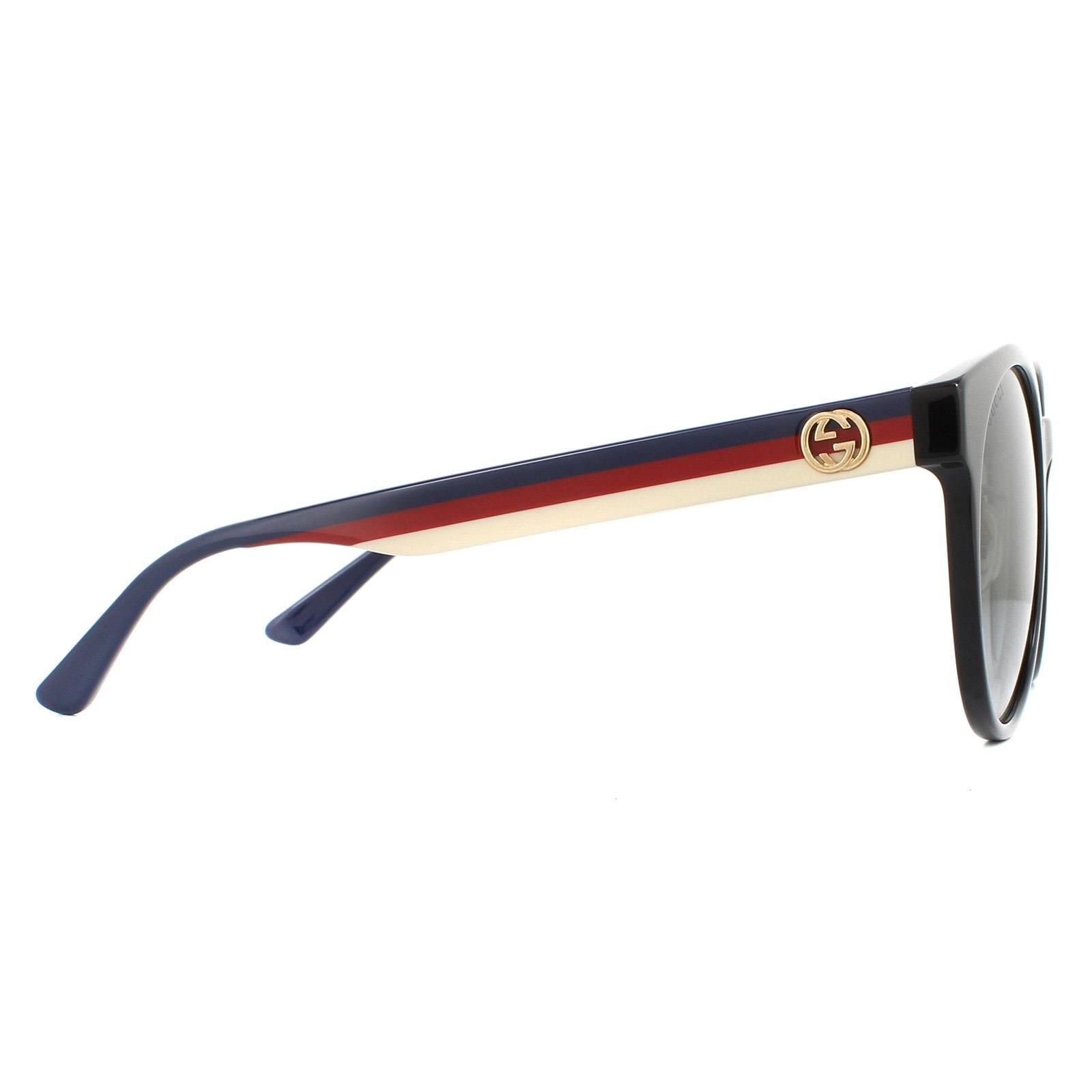 Gucci Round Black Grey Gradient Sunglasses image 4