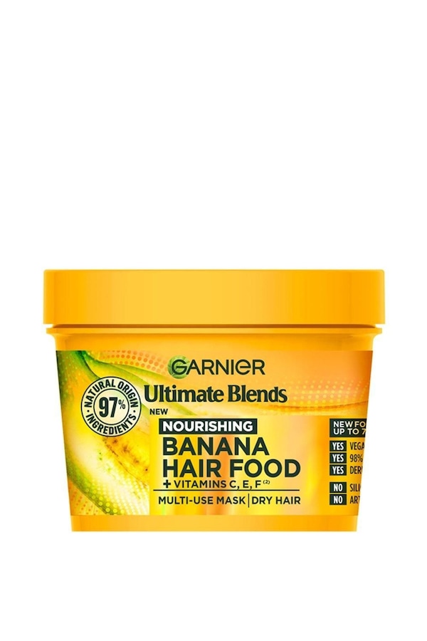 Garnier Ultimate Blends Hair Food Banana 3-in-1 Dry Hair Mask Treatment Multi