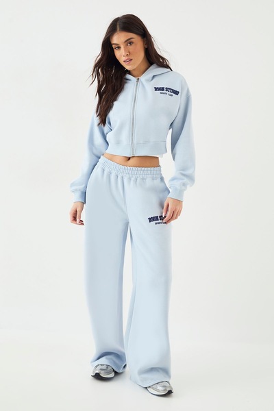 DSGN Studio DSGN Studio Applique Straight Leg Jogger Light Blue