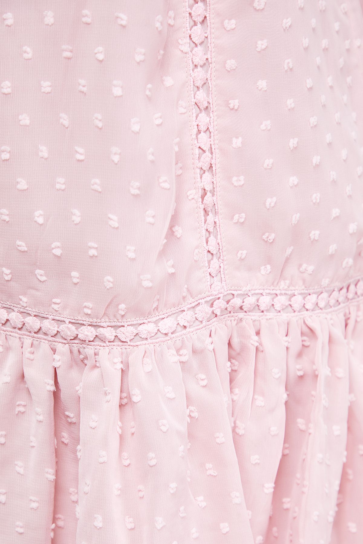 Oasis Petite Trim Insert Detail Mini Dress Light Pink image 5