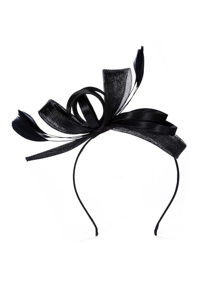 Jon Richard Black Medium Fascinator Headband