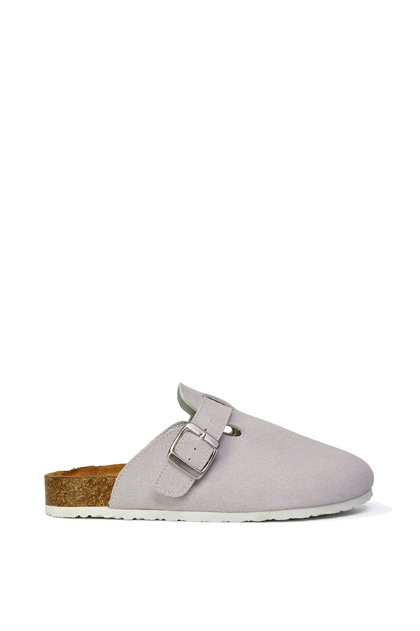 XY London 'Lucy' Slip On Flat Cork Slider Mules