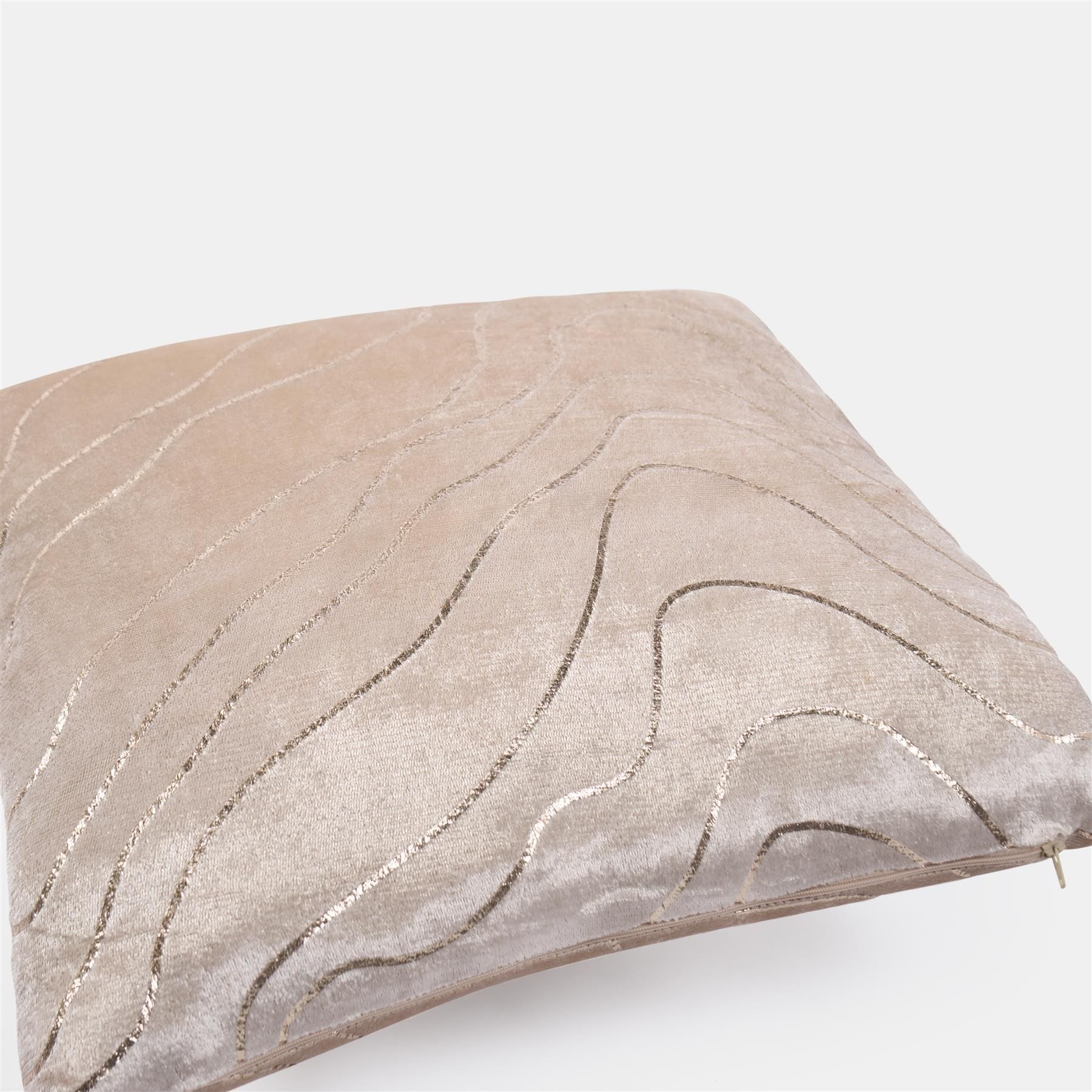 OHS 2 Pack Metallic Wave Filled Cushion Covers Home Decor Set image 4