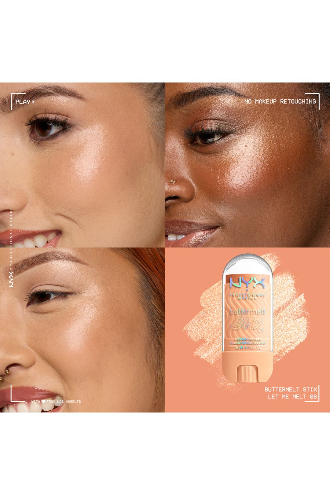 NYX Professional Makeup Buttermelt Glow Stix 5g Let Me Melt image 6