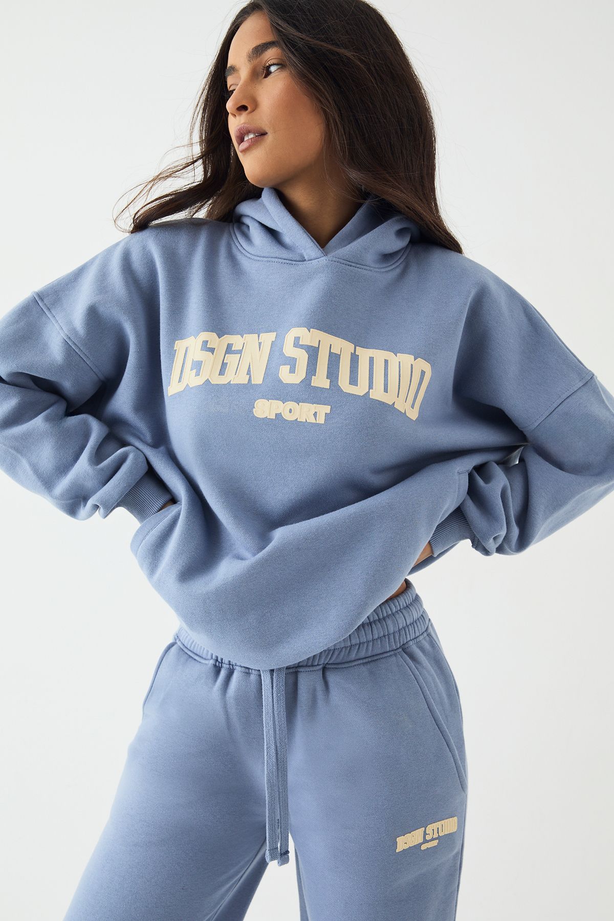DSGN Studio DSGN Studio Oversized Hooded Tracksuit Blue image 4