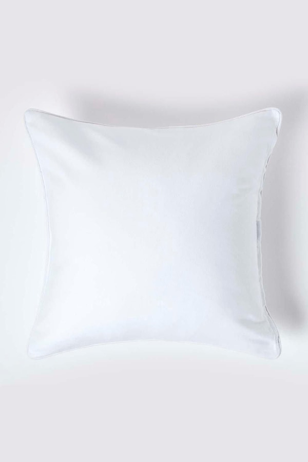 Homescapes Cotton Plain Cushion Cover