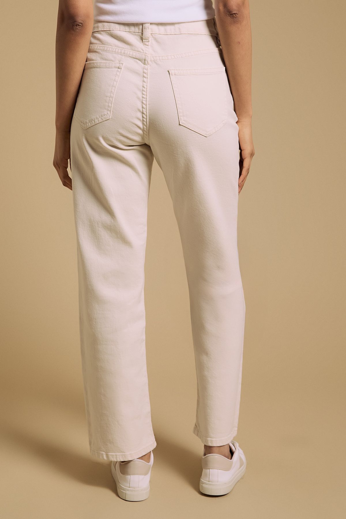 Dorothy Perkins Petite  Comfort Stretch Slim Jeans Ecru image 3