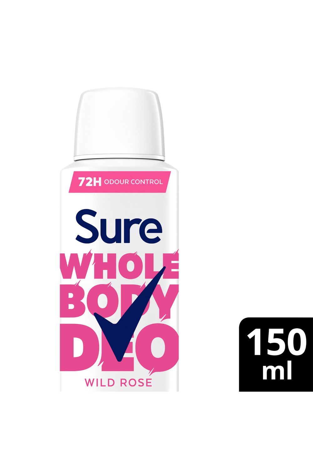 Sure Wild Rose Whole Body 'Deodorant Spray' Aluminium Free 150ml, 3pk image 4