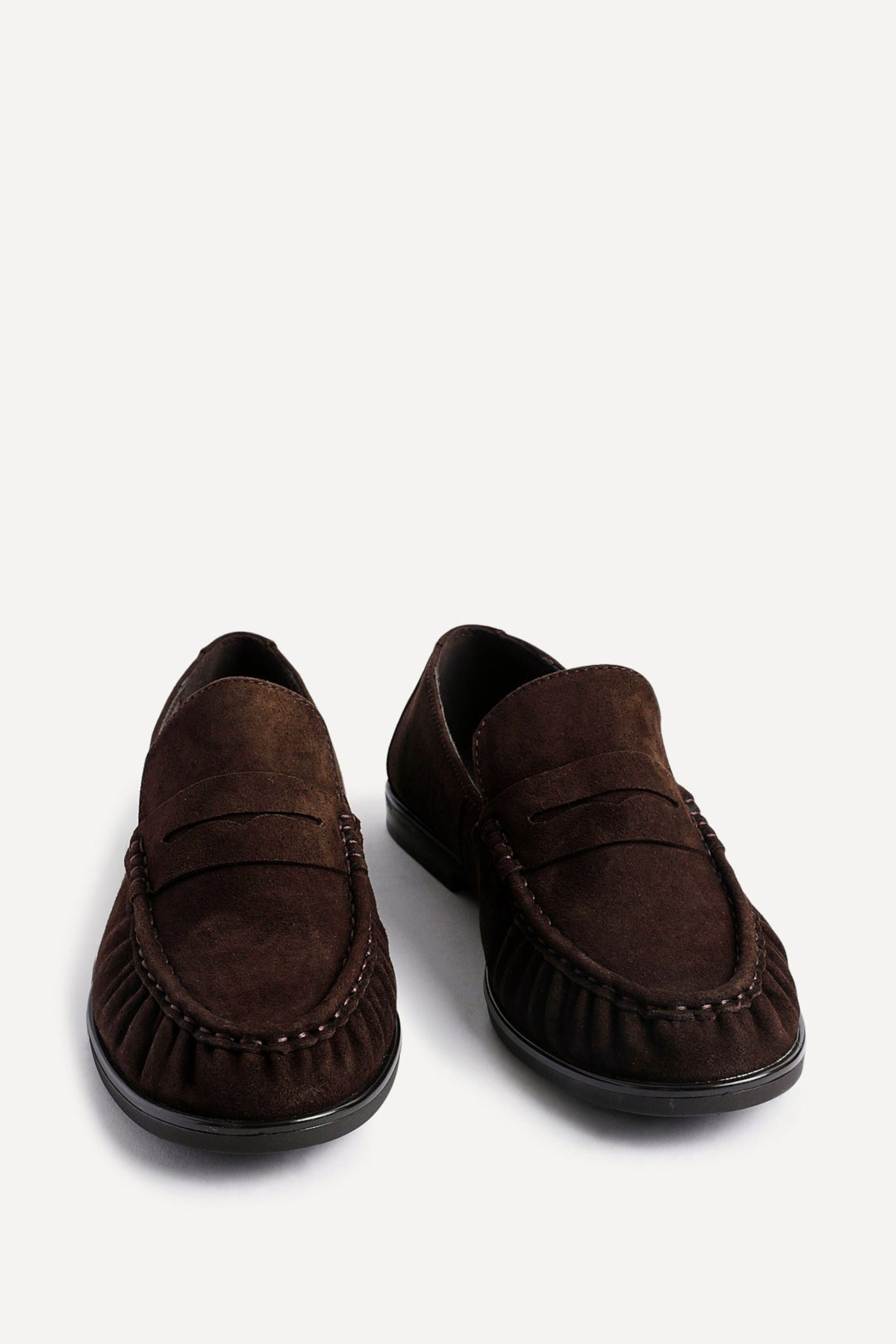 Linzi Belmont Brown Suede Leather Loafers image 3