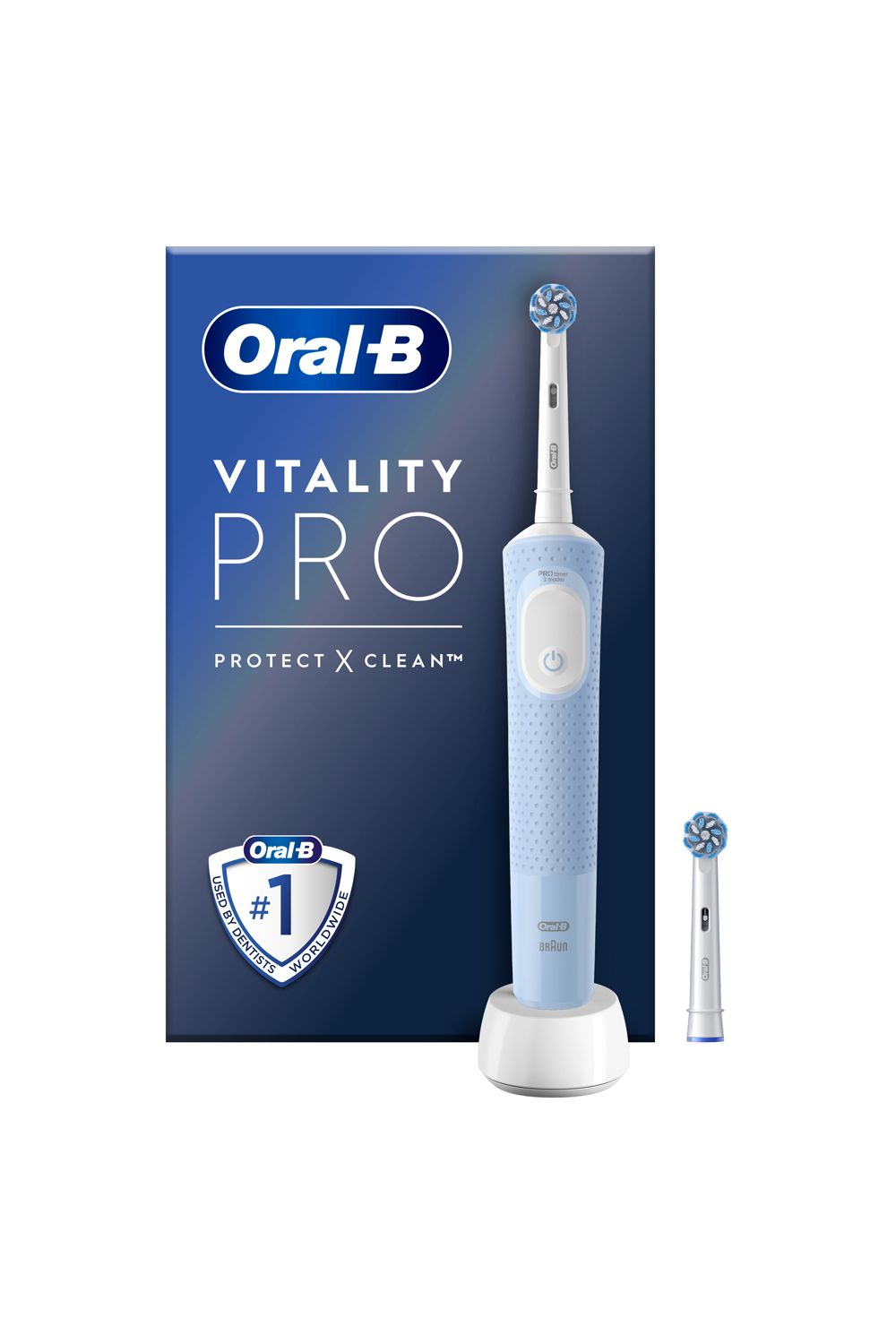 Oral B Vitality Pro Blue Rechargeable Toothbrush Multi image 2