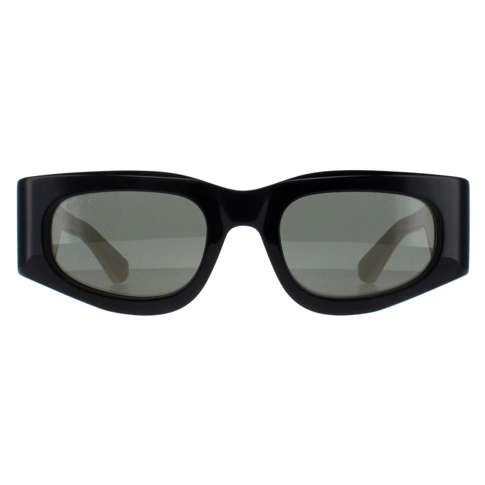 Gucci Rectangle Black with Ivory Grey GG1664S image 1
