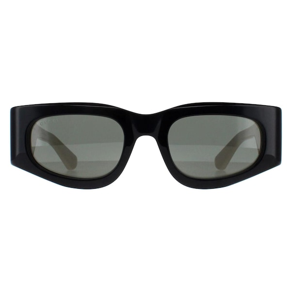 Gucci Rectangle Black with Ivory Grey GG1664S