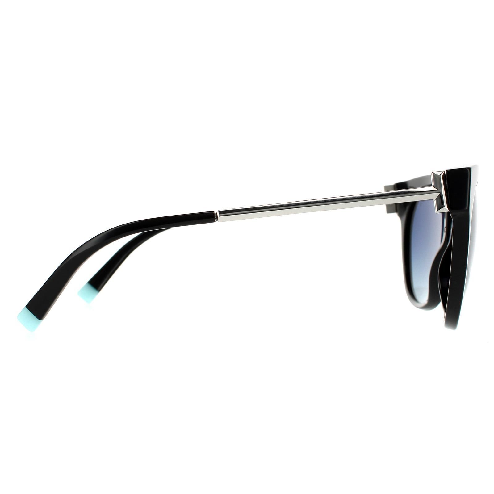 Tiffany Round Black Blue Gradient Polarized Sunglasses image 4