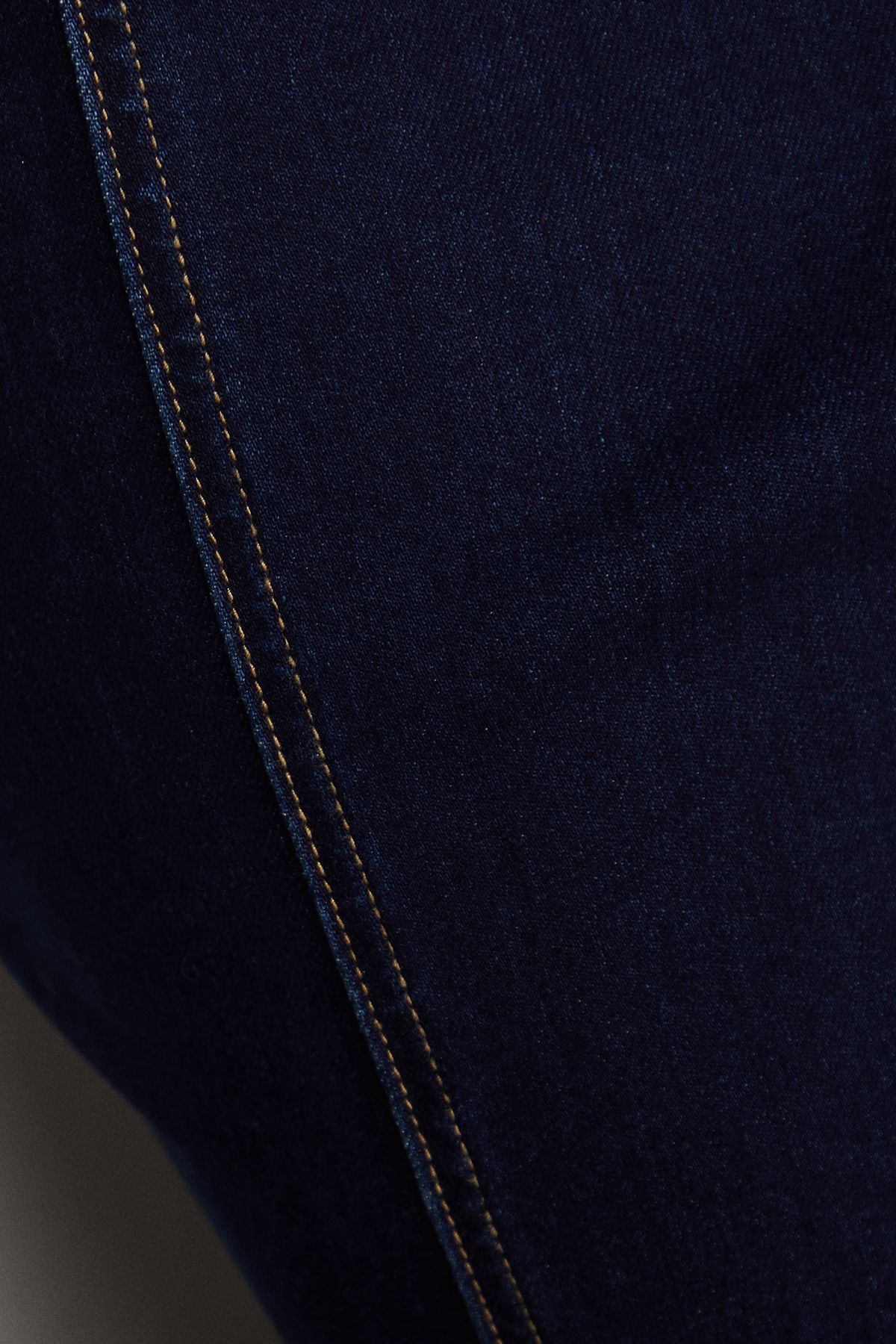 Warehouse Denim Fishtail midi skirt Indigo image 5