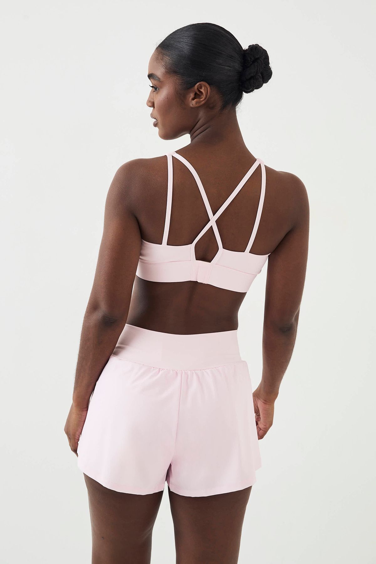 DSGN Studio DSGN Studio Wrap Waist Running Short Marshmallow Pink image 2