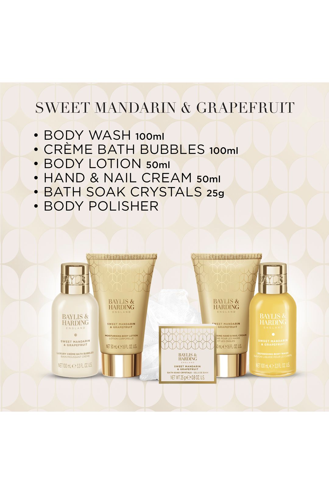 Baylis & Harding Sweet Mandarin & Grapefruit Luxury Pamper Present Gift Set Multi image 4