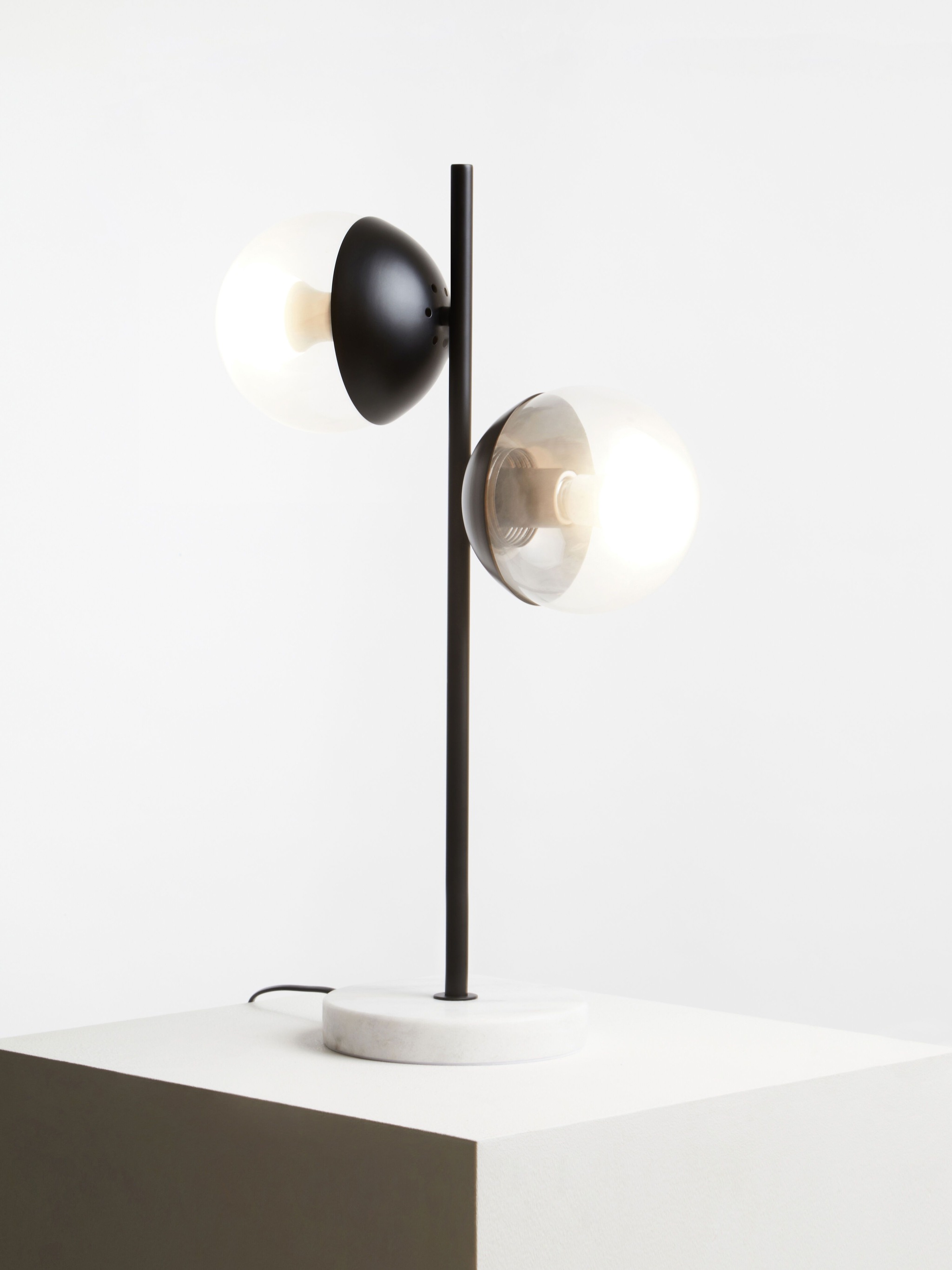 Orsina Handcrafted Two Light Table Lamp, Minimalist Design Bedside Lamp, Versatile Lamp On A Table image 6
