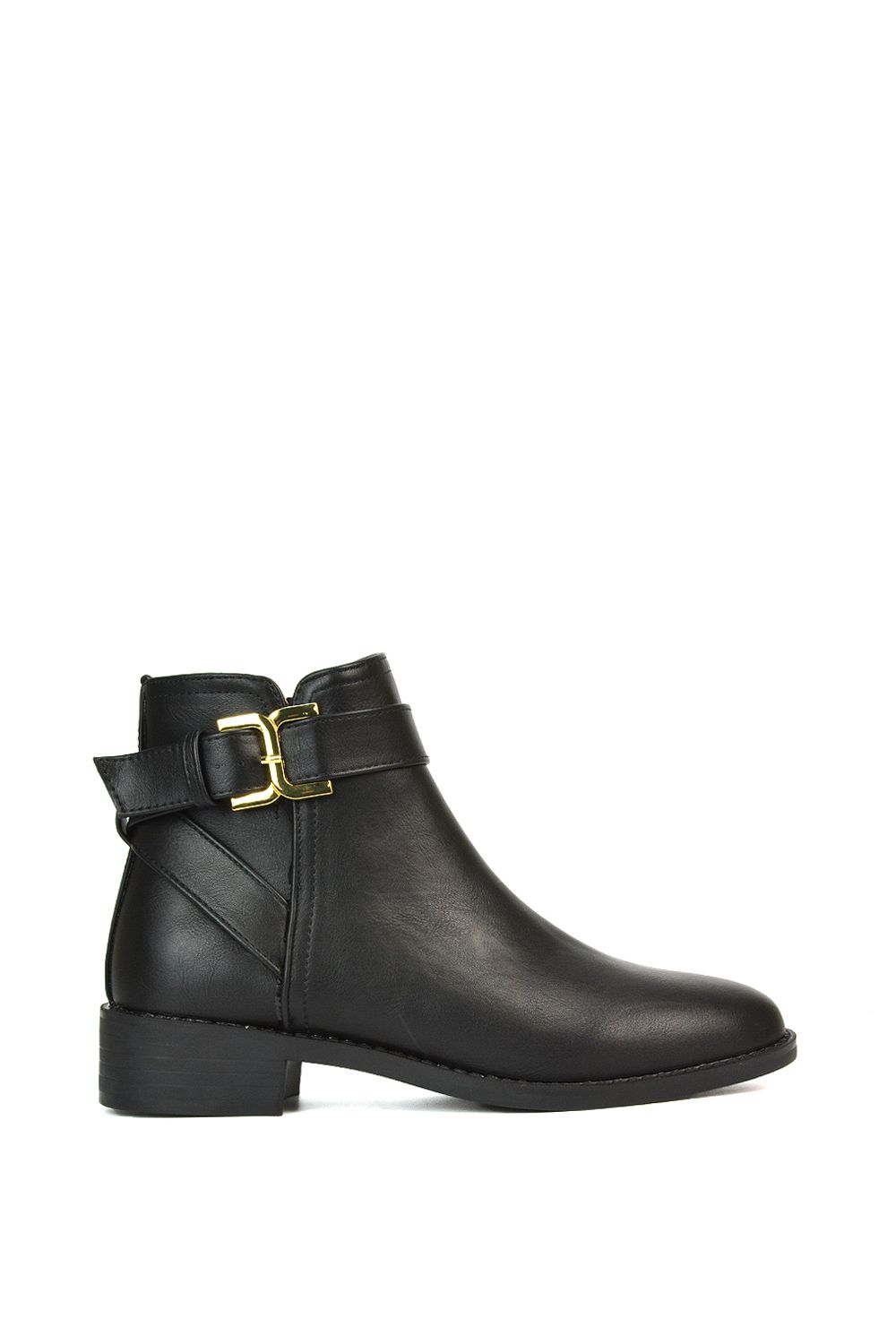 XY London 'Shyla' Zip Up Ankle Chelsea Boots With Low Heel