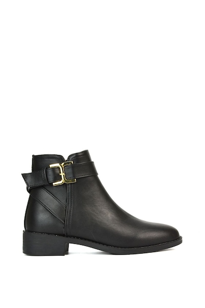 XY London 'Shyla' Zip Up Ankle Chelsea Boots With Low Heel