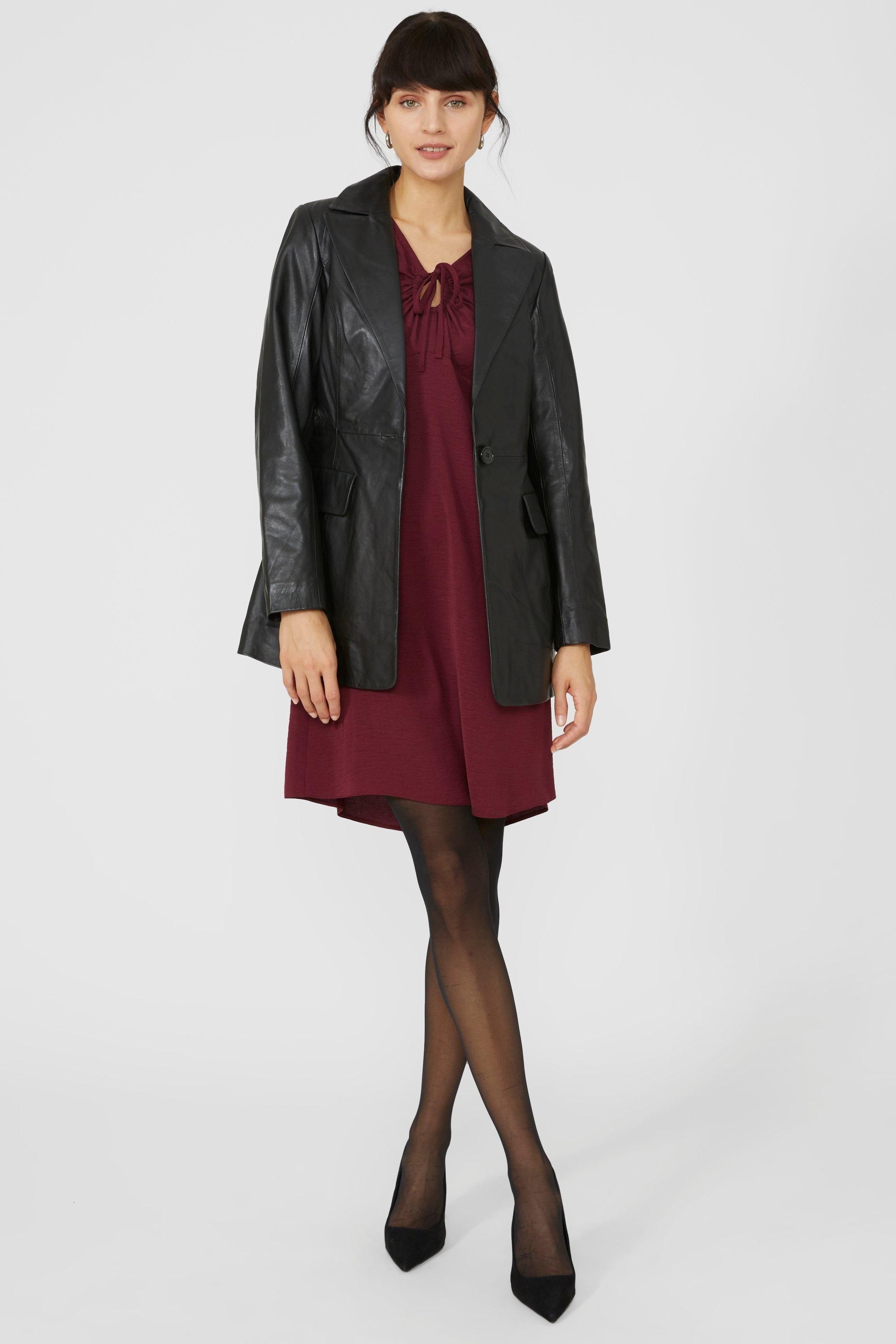 Principles Keyhole Front Tunic Dress Wine image 5