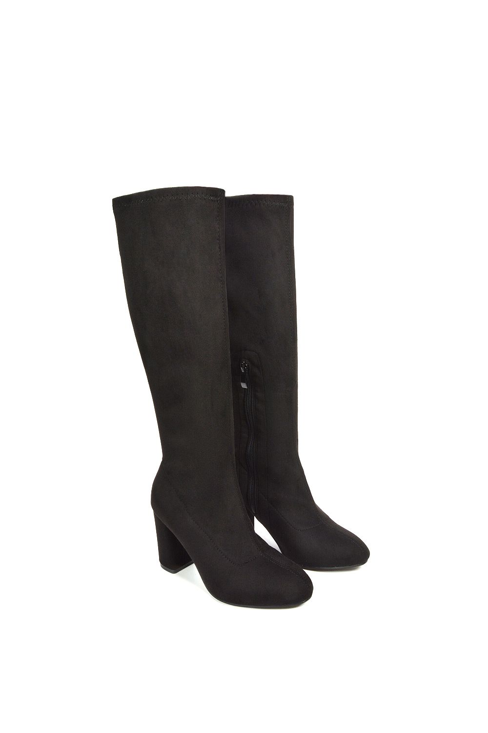 XY London 'Clementine' High Block Heel Knee High Boots image 6