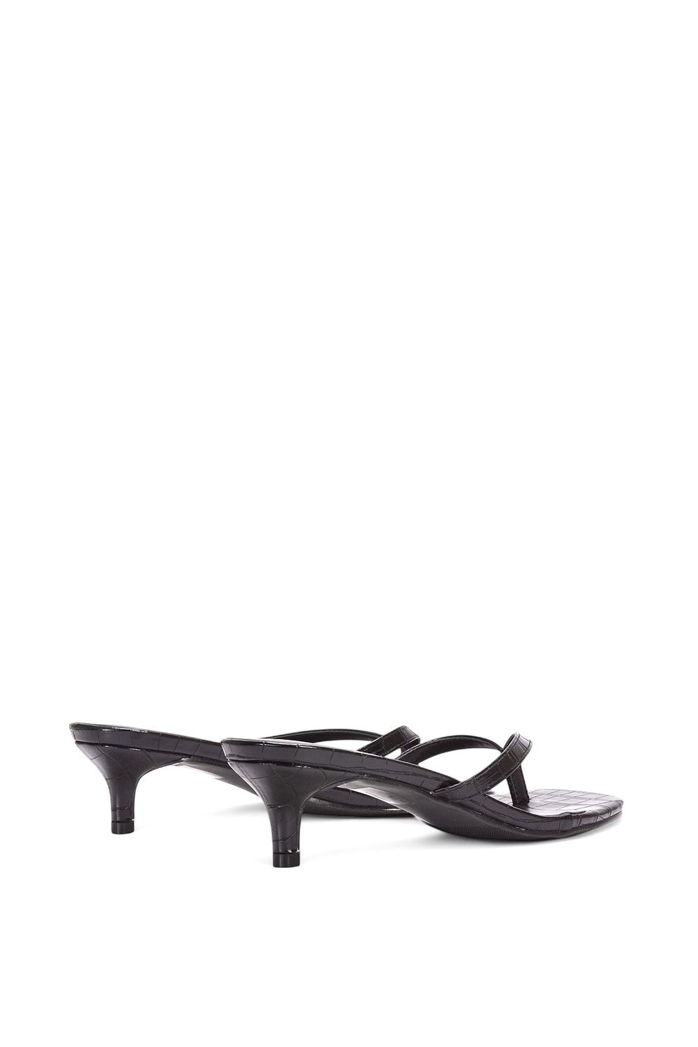 XY London 'Jane' Toe Post Low Kitten Heel Mule Sandal Shoes image 4