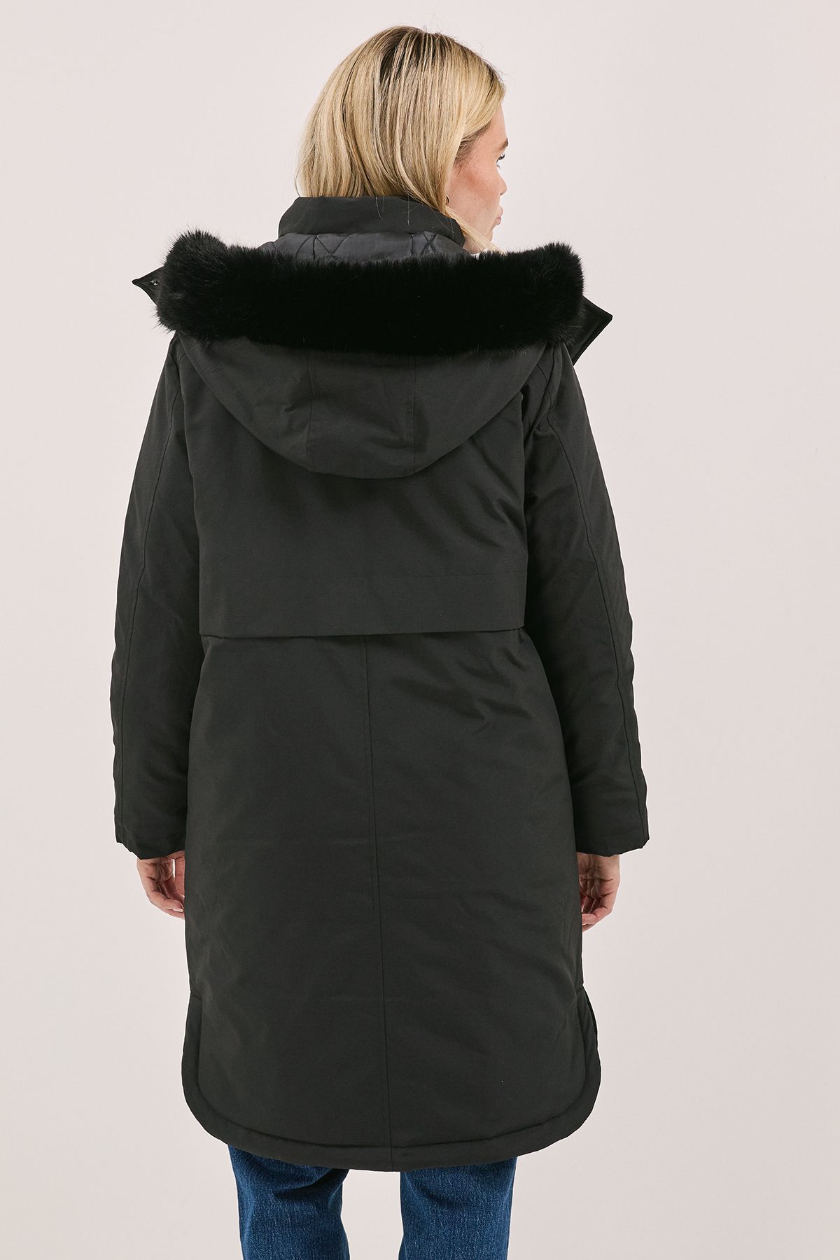 Dorothy Perkins Glam Padded Parka Black image 3
