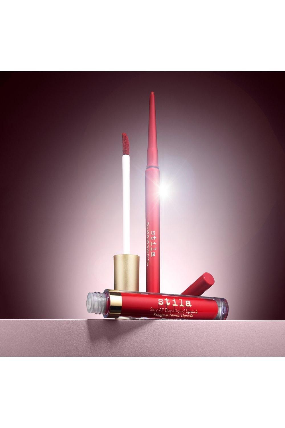 Stila Red Compassion Liquid Lipstick & Lip Liner Set Multi image 3